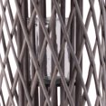 thumbnail image 3 of Saltoro Sherpi 23.50 Inch Bamboo Lantern with Lattice Design and Braided Rope Handle,Brown, 3 of 5