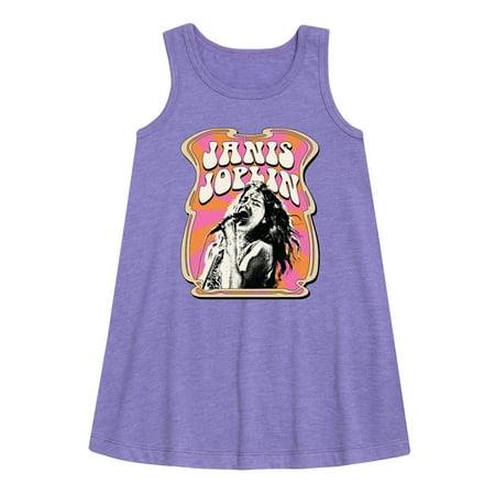 

Janis Joplin - Poster Style - Toddler and Youth Girls A-line Dress