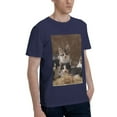 thumbnail image 2 of Bingfone Cat Family Men'S Loose Fit Short-Sleeve Pocket T-Shirt, 2 of 7