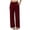 Wine, variant on AzureSilk Linen Pants Women Wide Leg Elastic Waist Flowy Palazzo Casual Pants with Pockets Beach Travel Trousers, Size S-3XL
