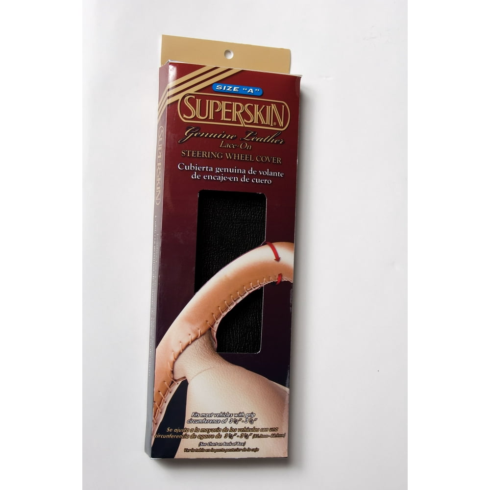 Superior 580650T Superskin Steering Wheel Cover, Genuine Leather, Size