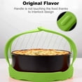 thumbnail image 3 of ZECATL Pressure Cooker Sling Silicone Bakeware Sling Compatible with Instant Pot 3 Qt, Compatible with Other Brand Multi-Function Cookers Green, 3 of 7