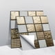thumbnail image 3 of Azulejo De Cristal 3D, 10 Uds., Autoadhesivo De Pvc, Impermeable, Adhesivo Para Pared De Azulejo De Vidrio, Para El Hogar, Sala De Estar, Cocina, Decoración Methold HA045159-01, 3 of 6