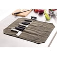 thumbnail image 5 of Bolsa para cuchillos de chef con 7 ranuras - Lona encerada - Color caqui, 5 of 5