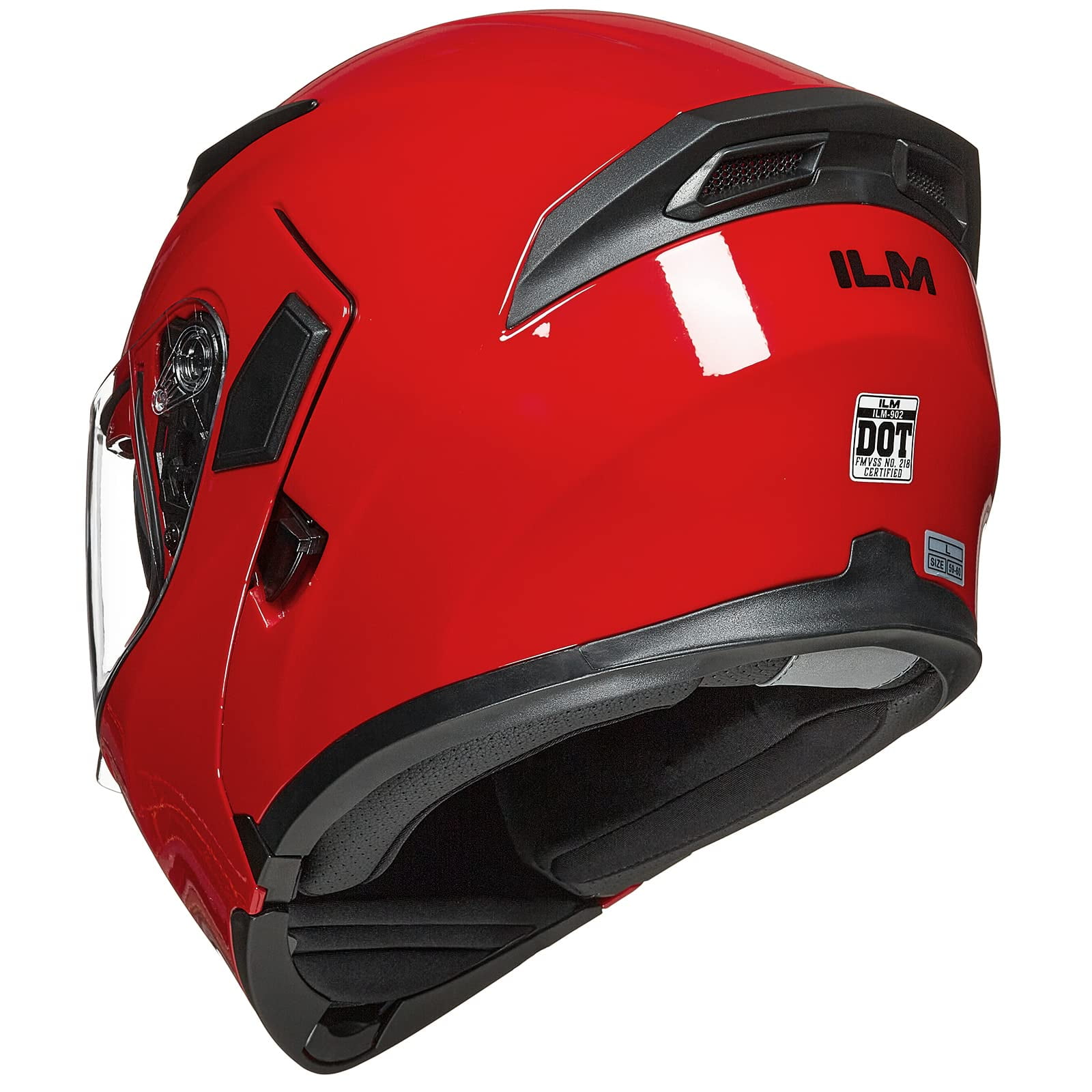 ILM Motorcycle Dual Visor Flip up Modular Full Face Helmet DOT Model 902/902L