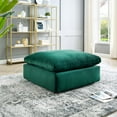 thumbnail image 2 of Accent Chair Ottoman, Velvet, Green, Modern Contemporary Urban Design, Living Lounge Room Hotel Lobby Hospitality, 2 of 7