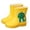 Yellow, variant on Toddler Kids Rain Boots for Boys Girls Easy-on Lightweight Waterproof Rainboots Baby