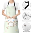 thumbnail image 7 of Cinnamoroll Adjustable Bib Aprons, Waterdrop Resistant Apron with 2 Pockets for Kitchen Cooking Restaurant BBQ Painting Crafting, 7 of 7