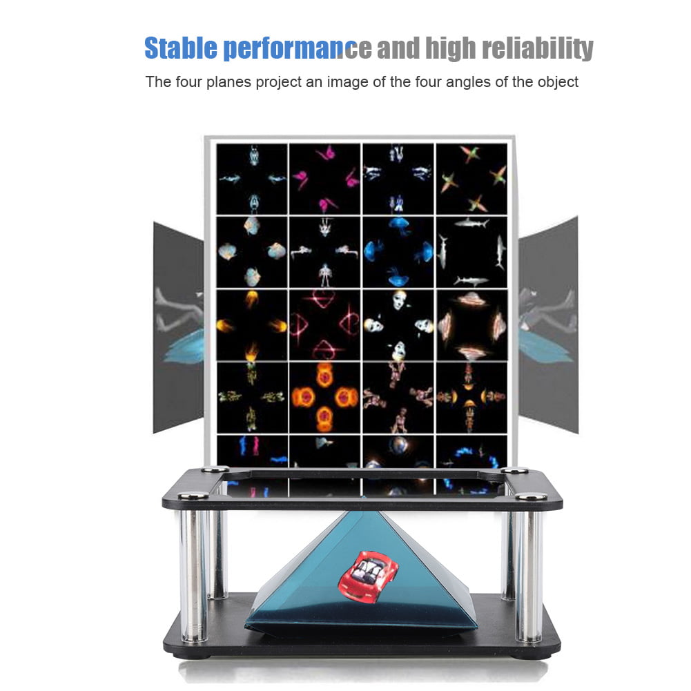 WinnerEco Universal 3D Holographic Display Stand Projector for 3.5-6inch Mobile Phone 