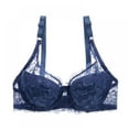 thumbnail image 2 of Lace Underwire Push Up Bras, Women Intimate Underwear Lingerie 3/4 B Cup, 2 of 5