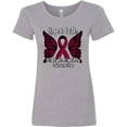 thumbnail image 3 of Inktastic Multiple Myeloma Cancer Awareness Hope & Faith with Butterfly Ribbon Women's T-Shirt, 3 of 5