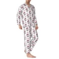 thumbnail image 2 of Disketp Cute Poodle Dog for Pajamas Set Long Sleeve Sleepwear Mens Button Down Nightwear Pj Sets-Large, 2 of 7