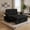 Black, variant on 58" Sleeper Sofa Bed, Full Size Pull Out Couch, Convertible Loveseat Sofa with 5-Level Adjustable Backrest, USB Charging Ports, Cup Holders & Foldable Side Table, for Living Room, Apartment & Office