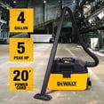 thumbnail image 3 of Aspiradora portátil DEWALT DXV04T de 15,14 L para productos húmedos y secos, amarilla, 3 of 7