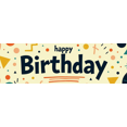 thumbnail image 4 of Colorful Floral Happy Birthday Banner Backdrop with Balloons and Roses for Party Supplies Photography Props Decors Background, 4 of 4