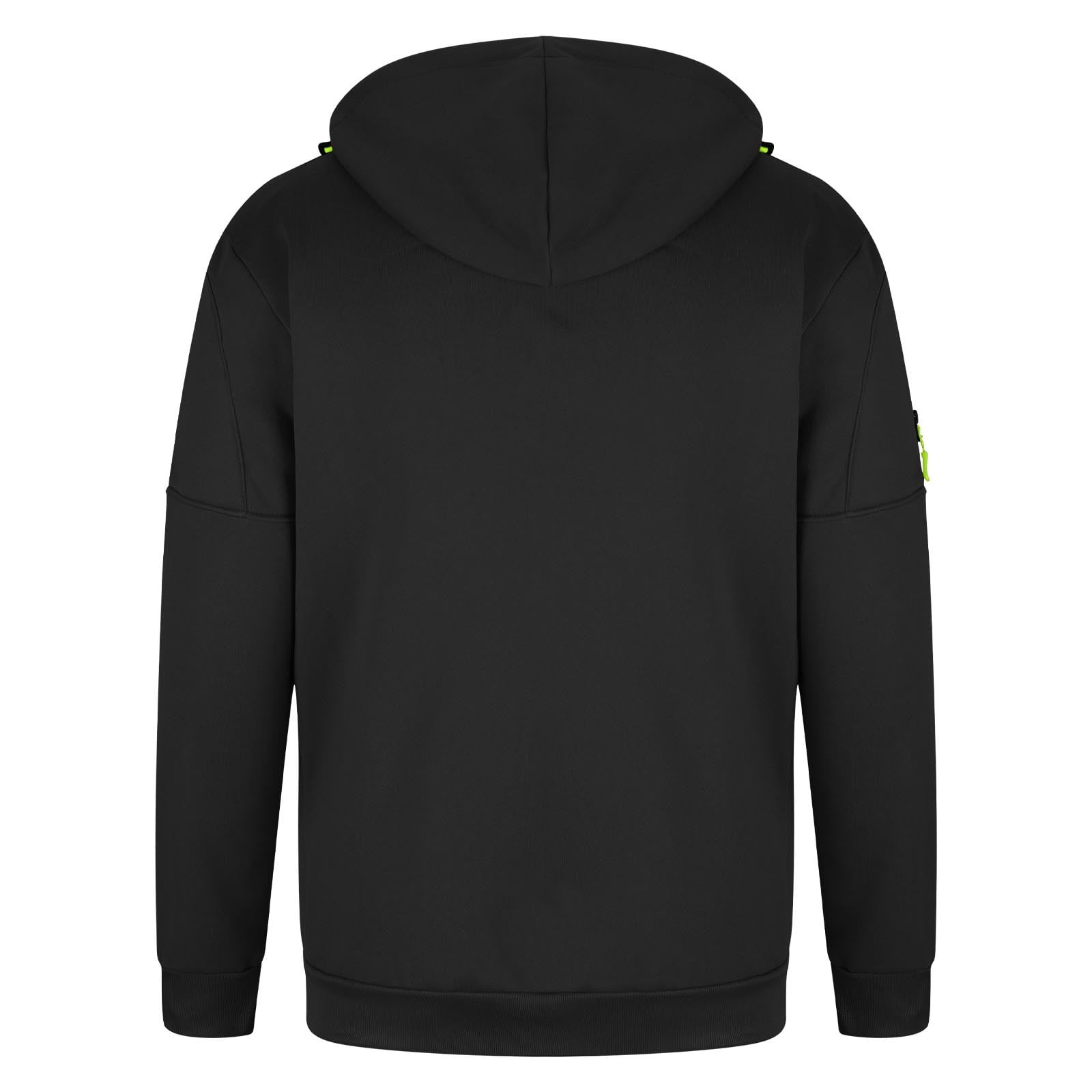 HAOTAGS Mens Hoodie Sweatshirt Zip Up Hooded Sweatshirts Soft Casual Sport Hoodies Black Size M
