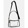 thumbnail image 3 of No Boundaries Women's Game Day Clear Mini Shoulder Bag, Black, 3 of 5