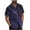 Purple, variant on Antinious Men Solid Collared Button Front Short Sleeve Daily Stylish Oversized Loose Shirts