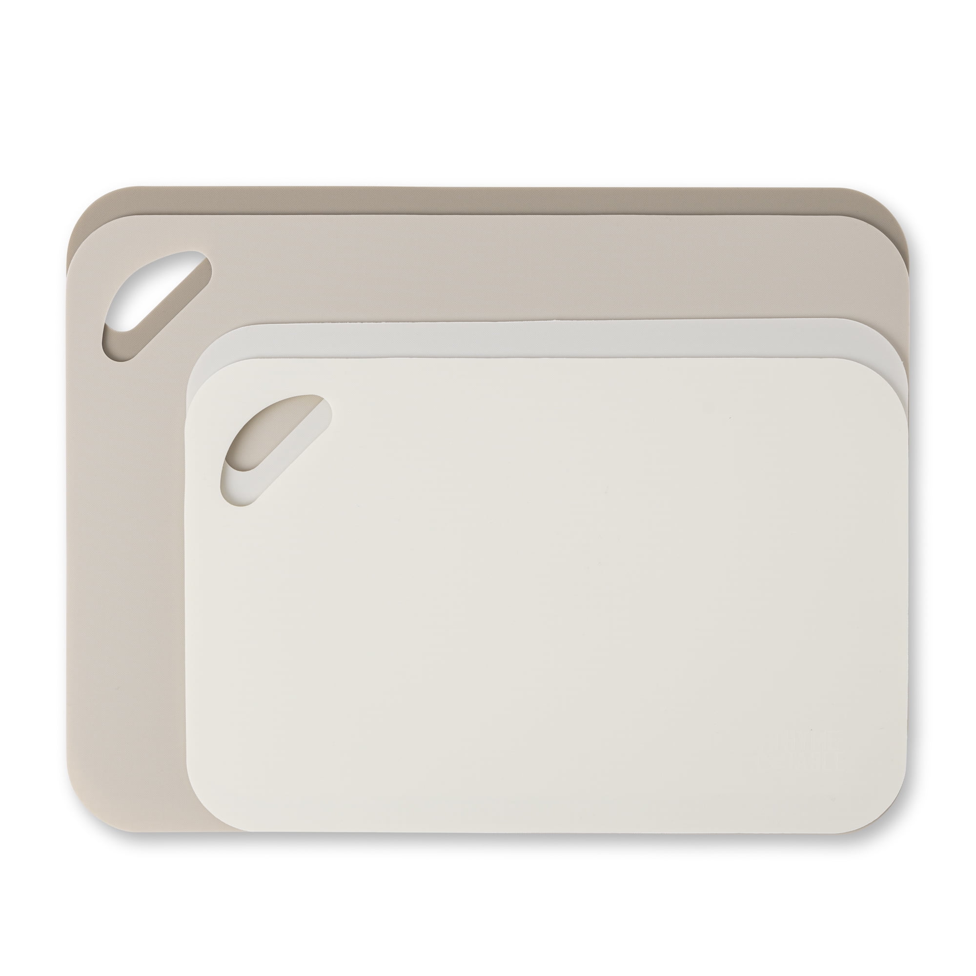 Thyme & Table 4-Piece Poly Cutting Mats SM 7.5"x11.4", MD 9.8"x13.4" - Cream
