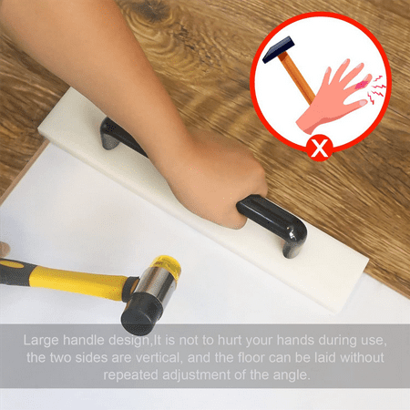 

2X Tapping Block for Vinyl Plank Flooring Install Flooring Tapping Block with Big Handle Lengthen Floor Tools (300mm)