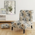 thumbnail image 2 of Designart "Ethereal Flourishing Rococo XXX" White Floral Upholstered Accent Chair - Cottage Arm Chair For Living Room, 2 of 5