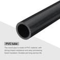 thumbnail image 4 of Uxcell Rigid Round Pipe Dark Grey 0.98 x 1.26"(ID*OD) High Impact for Water Pipe Crafts Cable Sleeve, 4 of 6