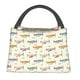 thumbnail image 1 of Fotbe Striped Vintage Planes Bolsa Térmica Portátil con Estampado, Bolsa de Entrega de Alimentos Aislada, Bolsa Reutilizable de Gran Capacidad para Comidas y Supermercado, 1 of 6