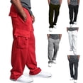thumbnail image 1 of Men's Fashion Sports Trousers Drawstring Jogging Pants Plus Size S-4xl, 1 of 5