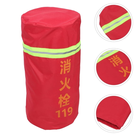 RENACLIPY Red Fire Hydrant Cover Protector for Outdoor Use Winter Weather Resistant