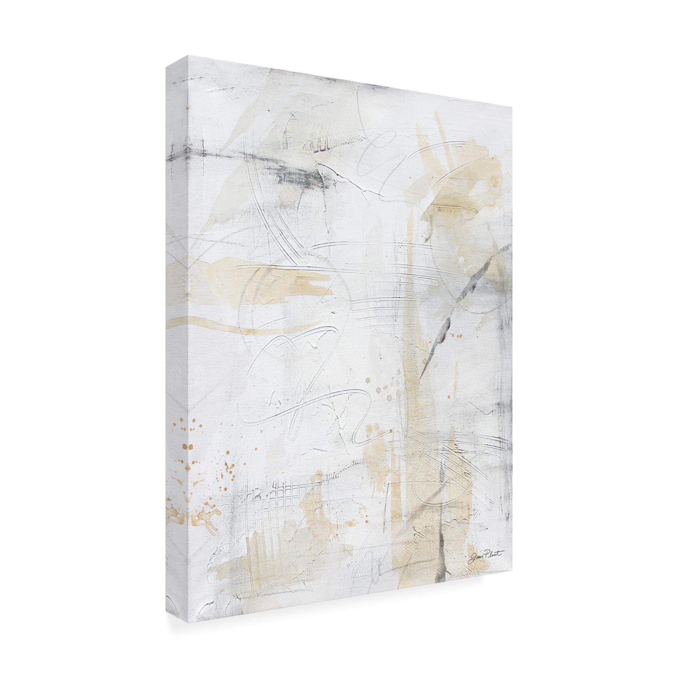 Canvas Wall Art - Jean Plout 'Monday Textures B' Wall Art for Living Room, Bedroom, or Office Décor by Trademark Fine Art - 18 x 24 Inches