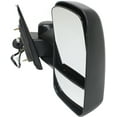 thumbnail image 2 of Kool Vue Towing Mirror Compatible With 2015-2018 GMC Sierra 2500 HD Chevrolet Silverado 3500 Right Passenger Side Heated w/ Blind Spot Corner Glass Textured Black, 2 of 14