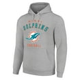 thumbnail image 2 of Unisex Starter Heather Gray Miami Dolphins Logo Pullover Hoodie, 2 of 3