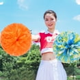 thumbnail image 5 of 4Pcs Matte Cheerleading Pom Poms Handheld PE Flower Cheer Poms Large 30CM Handheld Performance Props Type 9, 5 of 8