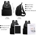 thumbnail image 3 of Backpack Purse for Women Small Rucksack Fashion Mini Daypack Shoulder Bag Ladies (black2), 3 of 21