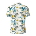 thumbnail image 4 of Rocae Watercolor Leaves for Men's Short Sleeve Polo Shirt, Quick Drying Performance Moisture Wicking Sports Men's Golf Shirt Small, 4 of 9