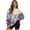 Purple-Hummingbird Daisy Flower, variant on HELLHERO Ladybug Flower Print Pullover Tops for Women Soft Loose Crewneck Sweater Casual Long Sleeve Sweatshirt Fall Travel Tops Size XL