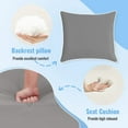 thumbnail image 5 of SDJPOI Outdoor Deep Seat Cushion, 24 x 24 x 4'' Fade Resistant & Waterproof Outdoor Chair Cushion with Ties, Patio Furniture Seating Cushion for Chair Sofa Couch, 5 of 6
