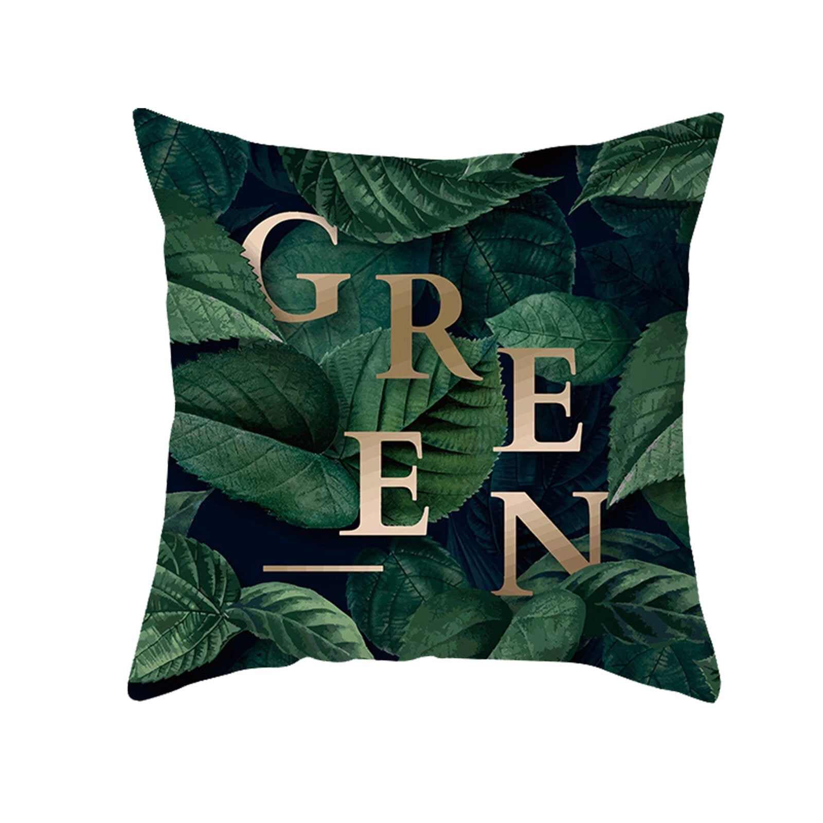 Pillow Cases Green Botanical Jungle Collect Design Pillowcase Sofa