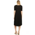 thumbnail image 4 of Women's A-Line Short Sleeve Jersey Knit Relaxed Fit Dress, 4 of 5