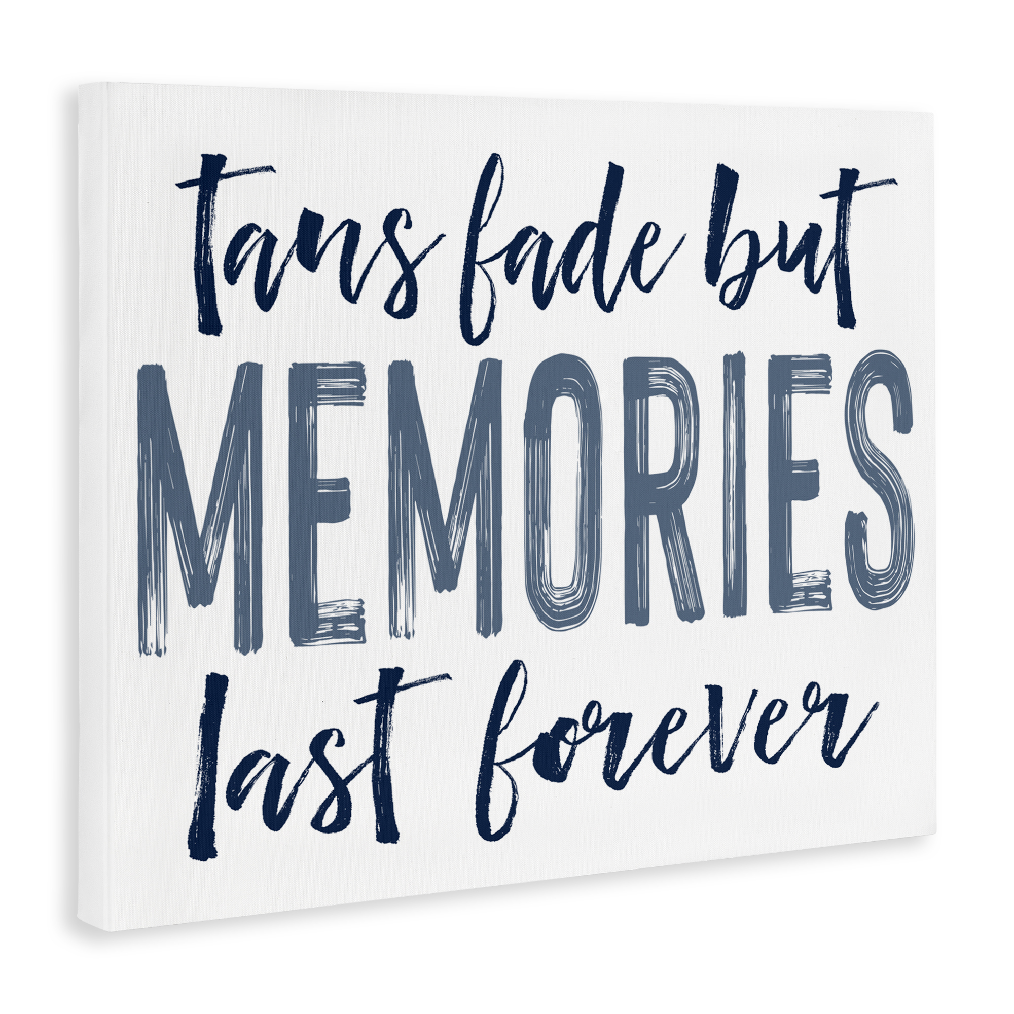 Summer Memories Last Forever Canvas Wall Art, design by Lettered and Lined