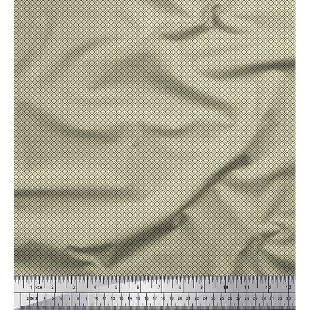 Soimoi Poly Georgette Fabric Artistic Floral Shirting Print Sewing Fabric Yard 42 Inch Wide