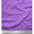 thumbnail image 1 of Soimoi Purple Velvet Fabric Heart & Coffee Beans Clip Art Printed Fabric 1 Yard 58 Inch Wide, 1 of 3