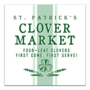 Creative Products St. Patrick's Clover Market 20 x 20 Canvas Wall Art