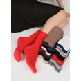 thumbnail image 5 of Hugh Ugoli Bamboo Crew Socks for Diabetic Edema Circulation, 3 Pairs, Red, Shoe Size 10-12, 5 of 7