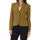 thumbnail image 1 of BLAZER DE TRABAJO PARA MUJER CHIC INSPIRADOR CON SOLAPA Y MANGAS LARGAS, TRAJE BLAZER MOSTAZA TAMAÑO S, 1 of 6