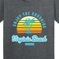 thumbnail image 4 of Inktastic Summer Enjoy the Sunshine Virginia Beach Virginia in Blue Youth T-Shirt, 4 of 5