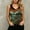 Gray, variant on ZGRBOU V Neck Ribbed Knit Tank Tops for Women Funny Witch Scene Print Shirts Gothic Holiday Sleeveless Tee