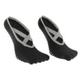 thumbnail image 2 of Unique Bargains 1 Pair Yoga Five Toe Socks Durable Short Cross-Strap Socks for Women Black, 2 of 6