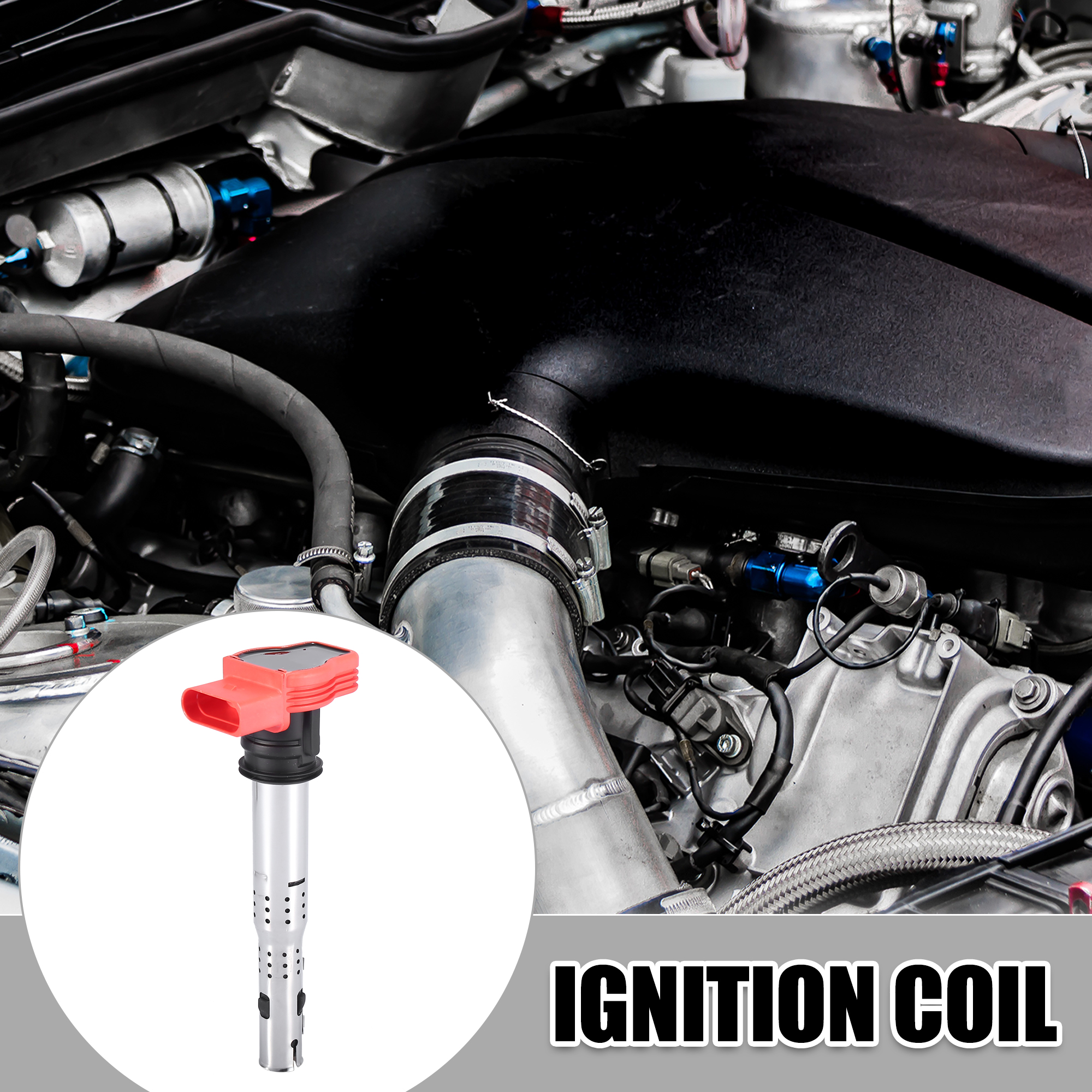 4 Ignition Coils + 4 Spark Plugs Kit For Audi A3 A5 Q5 TT Quattro 2.0L 2005-2013