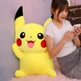 thumbnail image 4 of 80cm Big Size Pokemon Pikachu Plush Doll Japanese Anime Cute and soft Pikachu Children's accompany Collection Toys Gifts, 4 of 5